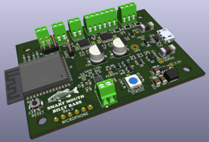 Rev.1 board 3D preview in Kicad